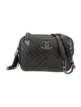 Chanel Diagonal Chevron Camera Bag