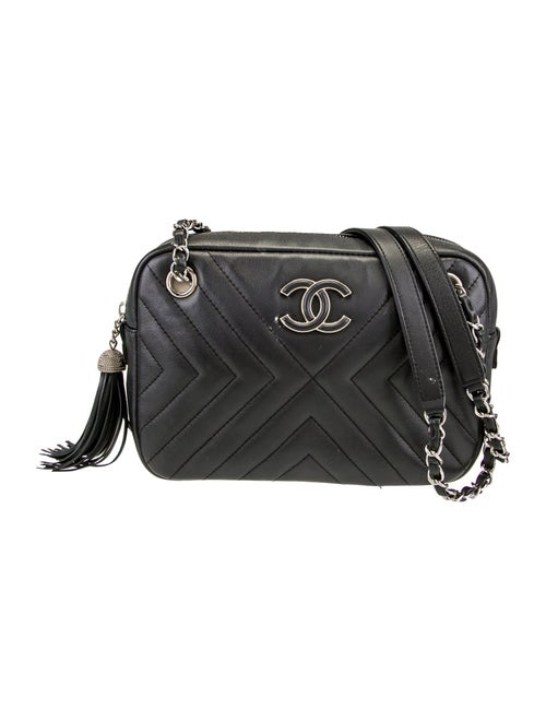 Chanel Diagonal Chevron Camera Bag