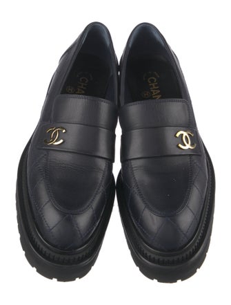 Chanel 2023 Interlocking CC Logo Loafers