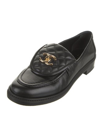 Chanel 2025 Interlocking CC Logo Loafers