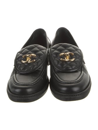 Chanel 2025 Interlocking CC Logo Loafers