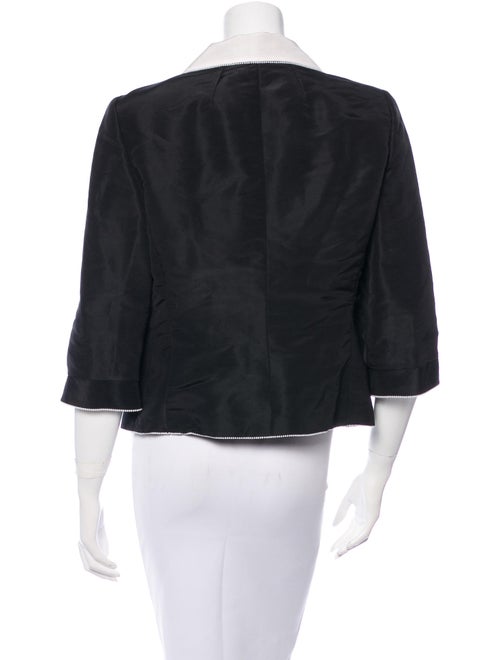 Chanel Fantasy Pearl-Trimmed Silk Blazer
