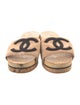 Chanel Interlocking CC Logo Suede Espadrilles