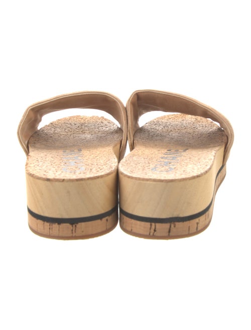 Chanel Interlocking CC Logo Suede Espadrilles