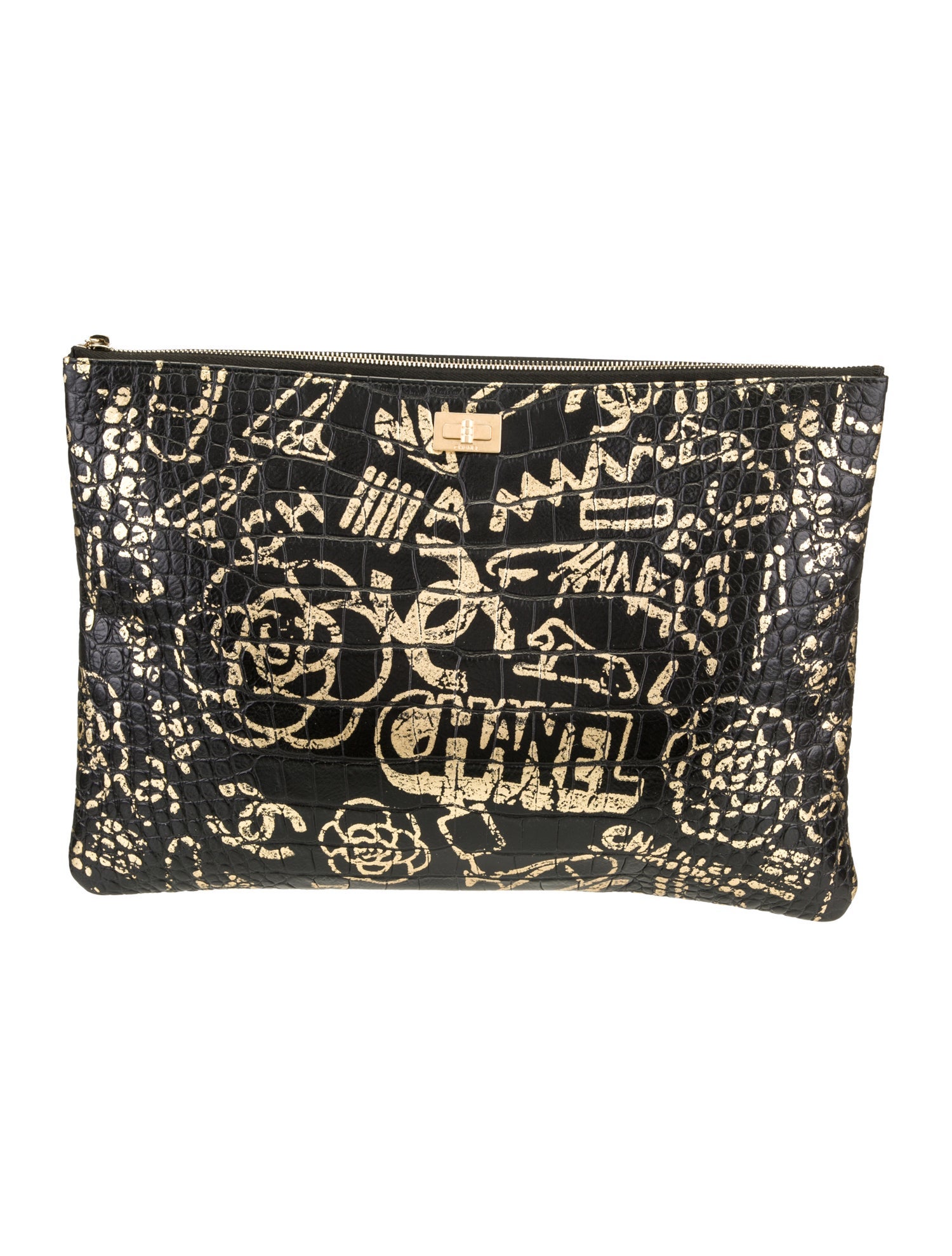 Chanel Large Embossed Graffiti O-Case