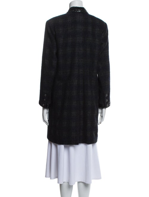 Chanel 2013 Plaid Print Faux Fur Coat