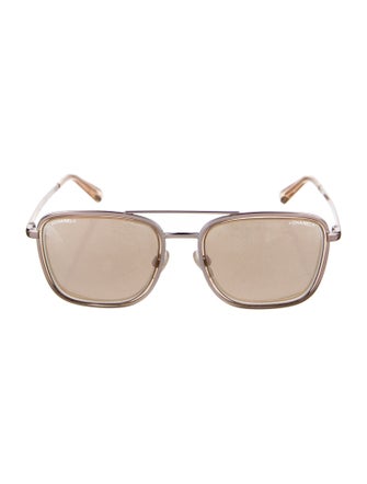 Chanel Aviator Mirrored Sunglasses