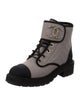 Chanel 2022 Interlocking CC Logo Combat Boots