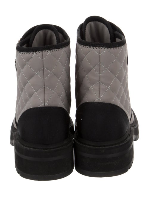 Chanel 2022 Interlocking CC Logo Combat Boots