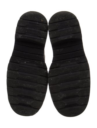 Chanel 2022 Interlocking CC Logo Combat Boots