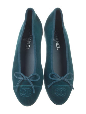 Chanel 2021 Interlocking CC Logo Ballet Flats
