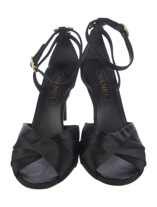 Chanel 2023 Interlocking CC Logo Sandals