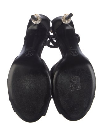 Chanel 2023 Interlocking CC Logo Sandals