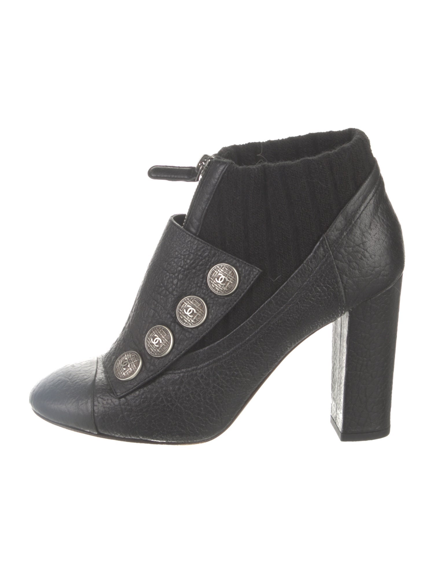 Chanel 2013 Interlocking CC Logo Boots