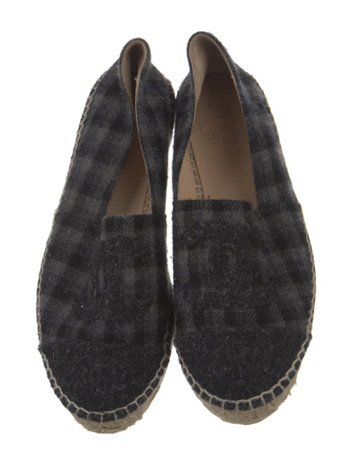 Chanel Interlocking CC Logo Wool Espadrilles