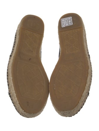Chanel Interlocking CC Logo Wool Espadrilles