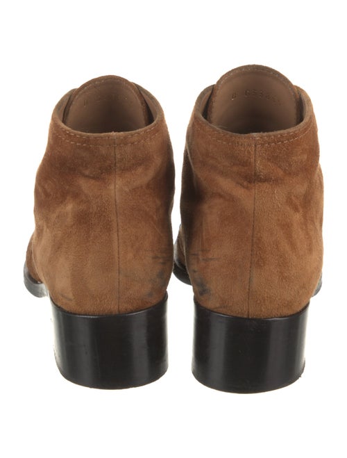 Chanel Interlocking CC Logo Suede Combat Boots