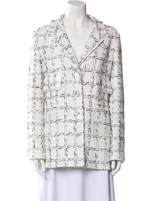 Chanel 2023 Plaid Print Blazer