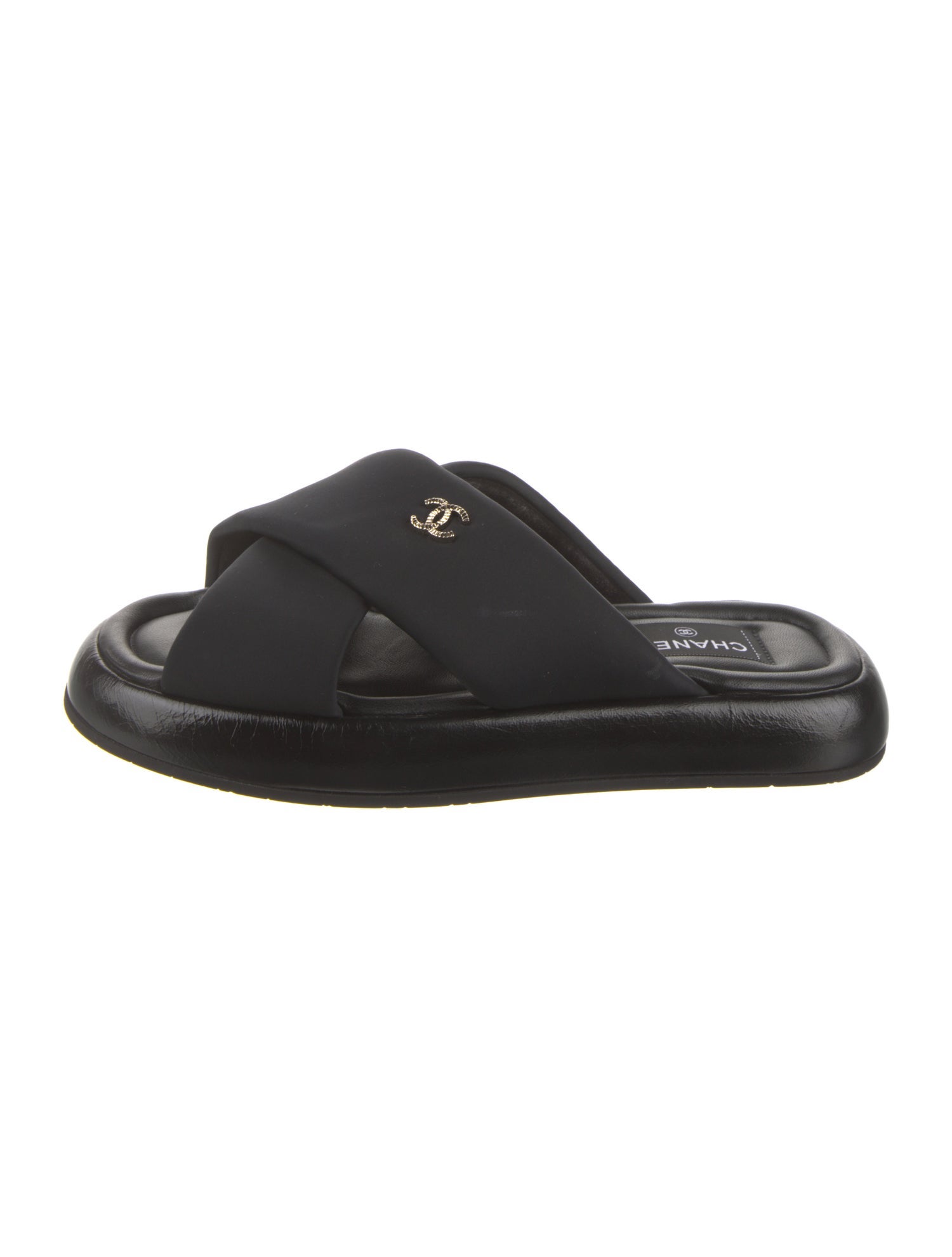 Chanel 2022 Interlocking CC Logo Slides