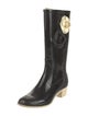 Chanel Vintage Interlocking CC Logo Rain Boots