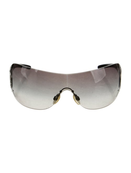 Chanel Interlocking CC Logo Shield Sunglasses