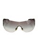 Chanel Interlocking CC Logo Shield Sunglasses