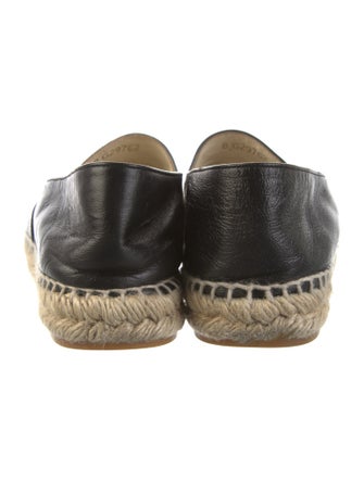 Chanel Leather Whipstitch Trim Espadrilles