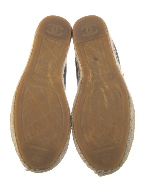 Chanel Leather Whipstitch Trim Espadrilles