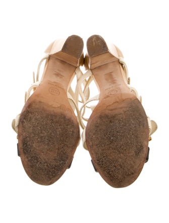 Chanel 2011 Interlocking CC Logo Gladiator Sandals