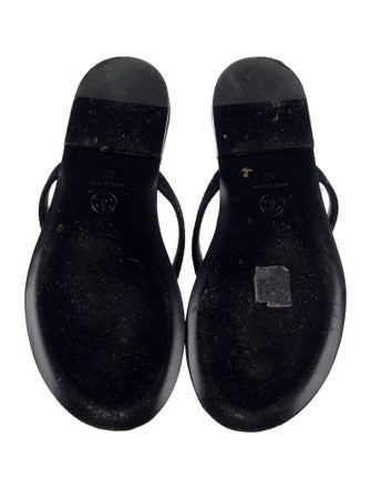 Chanel 2024 Interlocking CC Logo Flip Flops