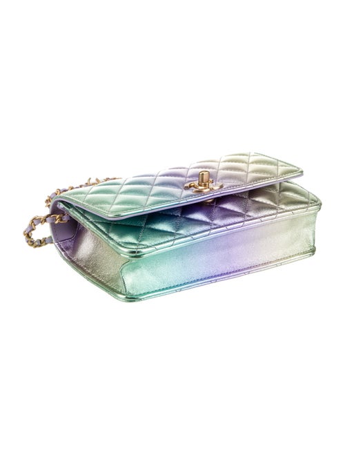 Chanel 2024 Iridescent Rainbow Wallet On Chain