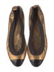 Chanel Interlocking CC Logo Calfskin Ballet Flats