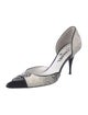 Chanel Interlocking CC Logo Tweed D'Orsay Pumps
