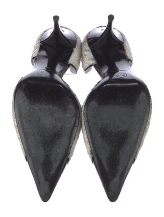 Chanel Interlocking CC Logo Tweed D'Orsay Pumps