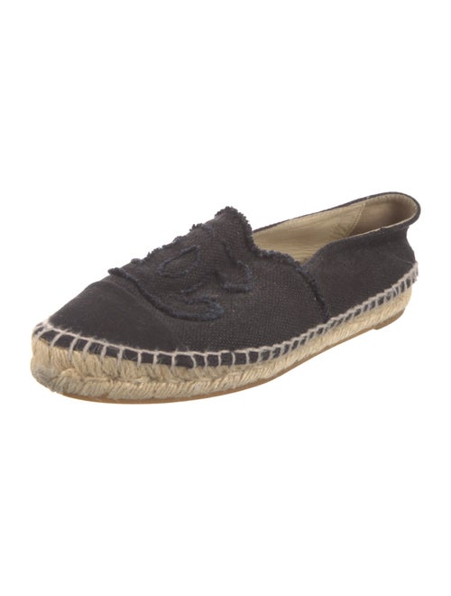 Chanel Interlocking CC Logo Canvas Espadrilles