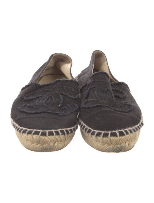 Chanel Interlocking CC Logo Canvas Espadrilles