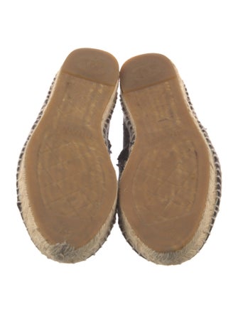 Chanel Interlocking CC Logo Canvas Espadrilles