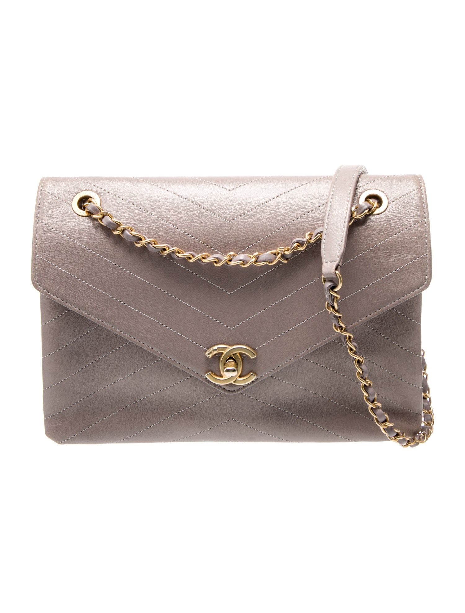 Chanel Medium Coco Chevron Envelope Flap Bag