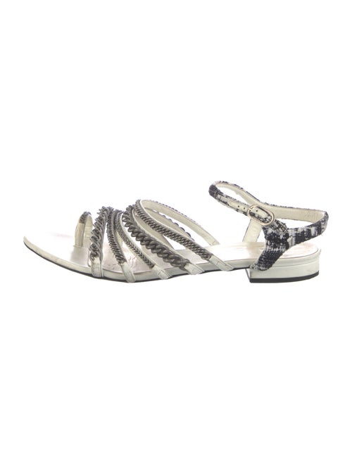 Chanel 2015 Interlocking CC Logo Sandals