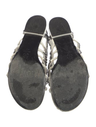Chanel 2015 Interlocking CC Logo Sandals
