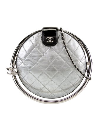 Chanel Metallic Round Minaudiere