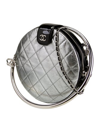 Chanel Metallic Round Minaudiere