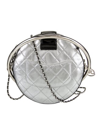 Chanel Metallic Round Minaudiere