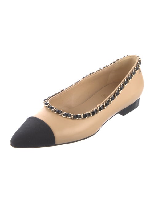 Chanel 2020 Interlocking CC Logo Ballet Flats