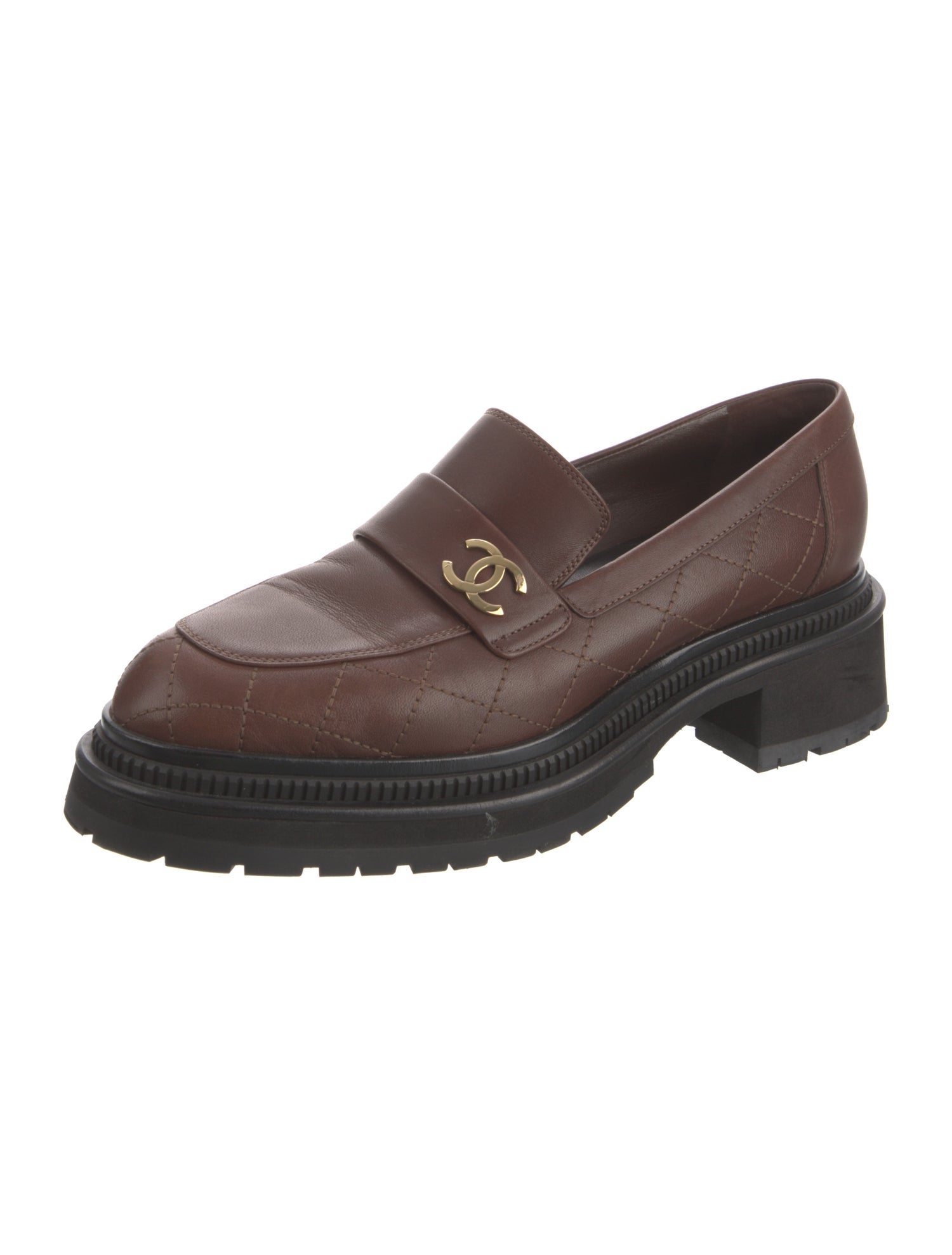Chanel 2023 Interlocking CC Logo Loafers