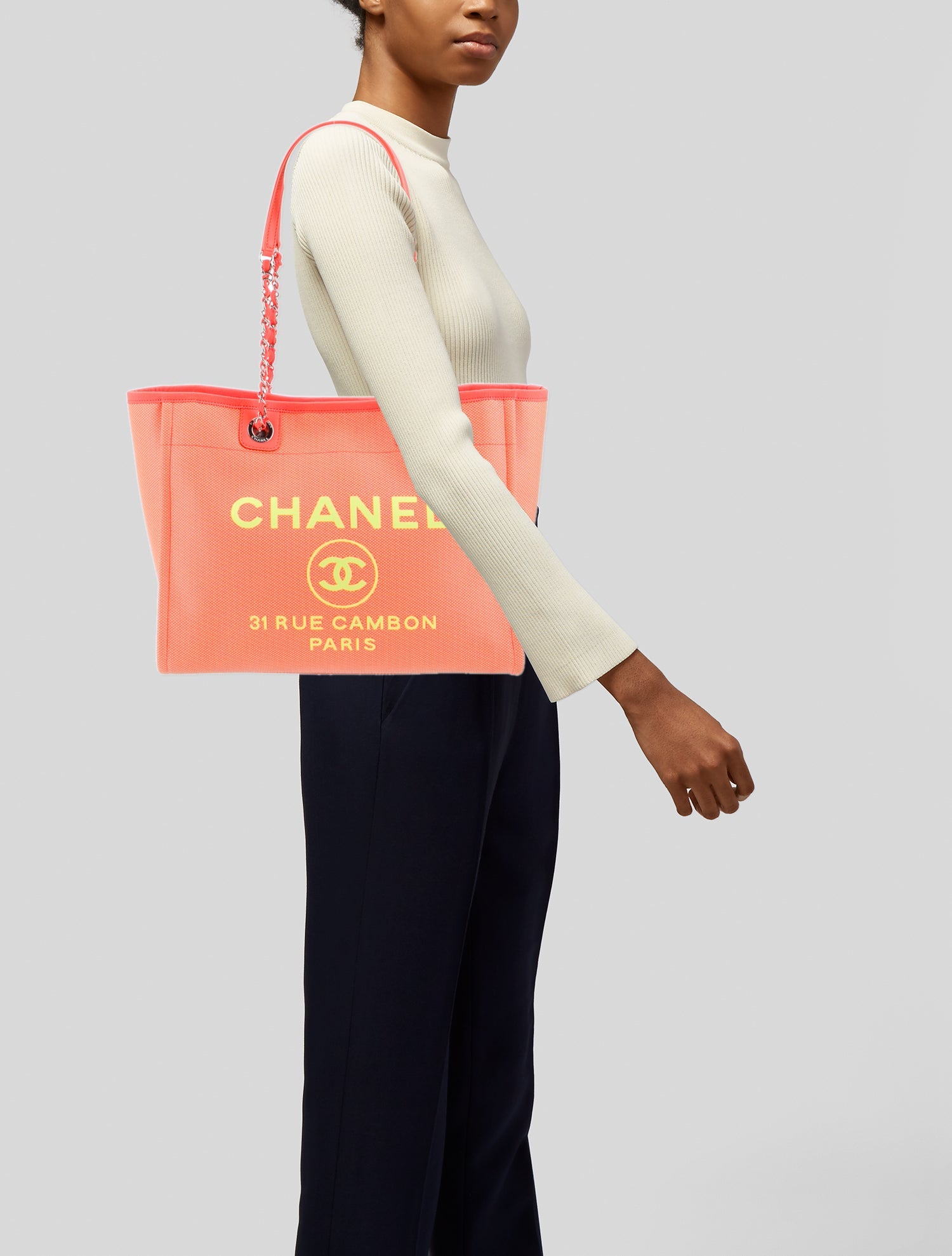 Chanel Small Deauville Shopping Bag