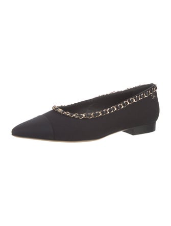Chanel 2020 Interlocking CC Logo Ballet Flats