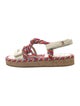Chanel Interlocking CC Logo Lambskin Espadrilles