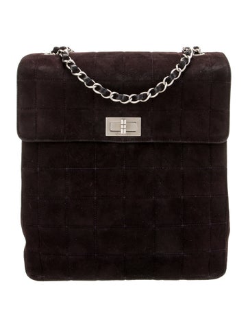 Chanel Shoulder Bags Suede Square Quilt Bag