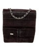 Chanel Suede Square Quilt Shoulder Bag